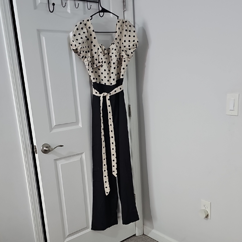 Polka Dot Black and White Dress